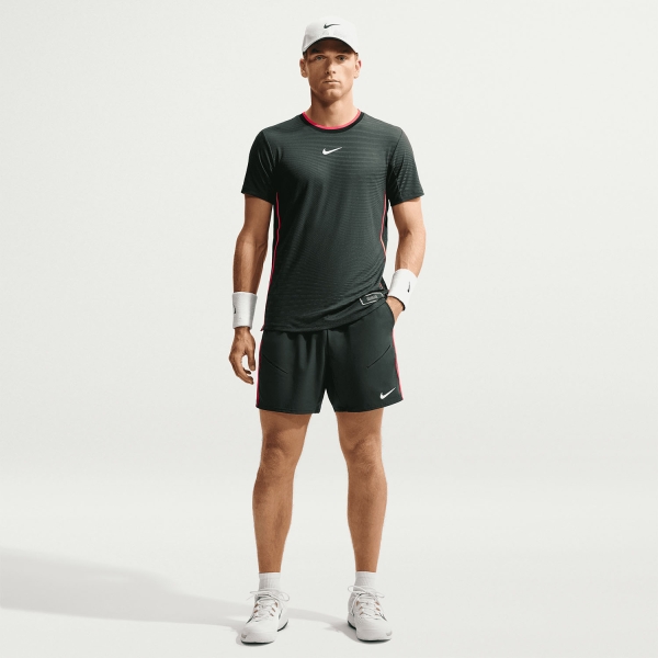 Nike Court Slam Dri-FIT 6in Shorts - Black Spruce/White