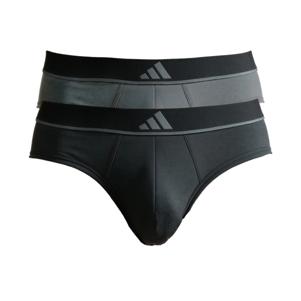 Men's Underwear adidas Active Micro Flex Eco x 2 Briefs  Black/Assorted 4AM034900