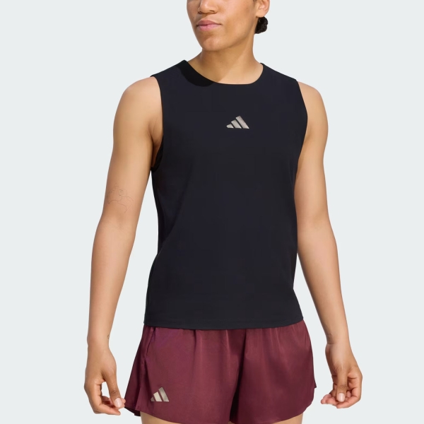 Women's Padel Tank adidas CLIMACOOL+ Match Pro Tank  Black KS7084