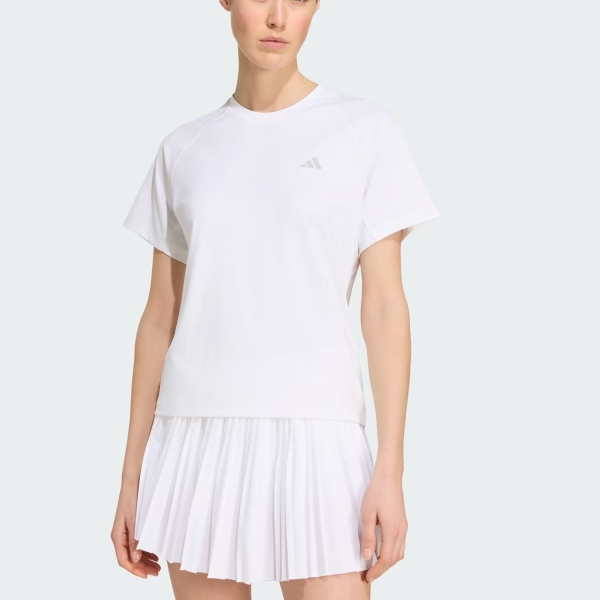Women's Padel T-Shirt and Polo adidas Club CLIMACOOL TShirt  White KQ8253