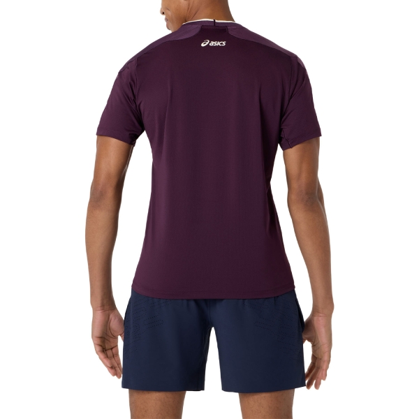 ASICS Match Jacquard NY T-Shirt - Dark Aubergine