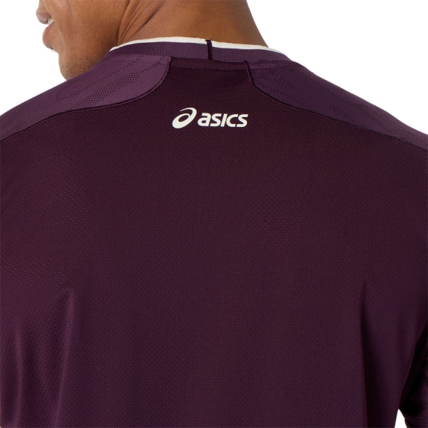 ASICS Match Jacquard NY T-Shirt - Dark Aubergine
