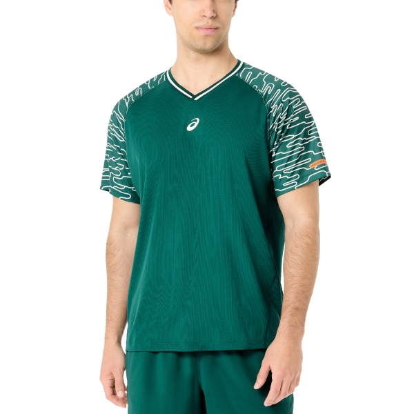 Camiseta Padel Hombre ASICS Padel Court Camiseta  Jewel Green 2041A424300