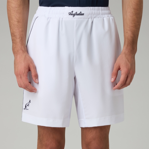 Men's Padel Shorts Australian Heritage 8in Shorts  Bianco/Nero TEUSH0050002A