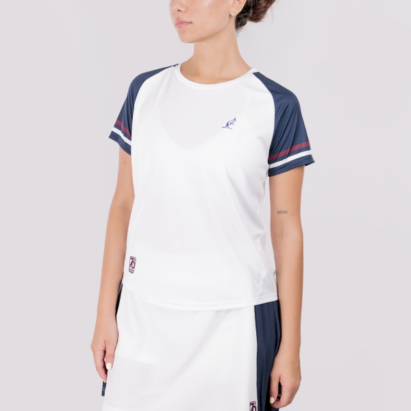 Women's Padel T-Shirt and Polo Australian Perfect TShirt  Bianco TEDTS0050002