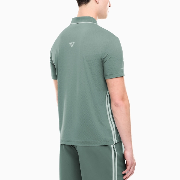 EA7 Pro Match Polo - Silver Pine