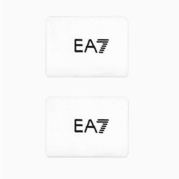 Muñequeras de Padel EA7 Pro Munequeras  White/Black 7X000845AF27641M0003