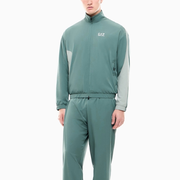 Men's Padel Suit EA7 Pro Performance Tracksuit  Silver Pine 7M002495AF13137U7317