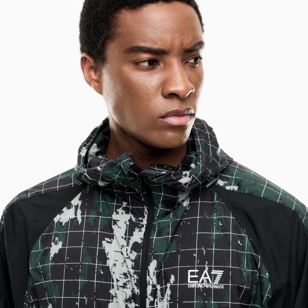 EA7 VENTUS7 Graphic Tracksuit - Fancy Camou Green Black