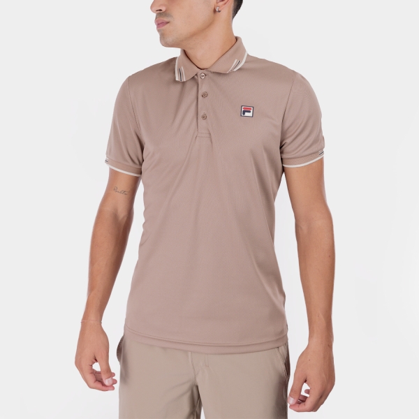 Men's Padel Polo Fila Alejandro Polo  Taupe Gray FBM2612602080