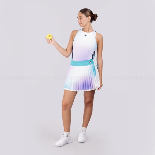 Fila Everly Falda - Aqua Blue Graphic