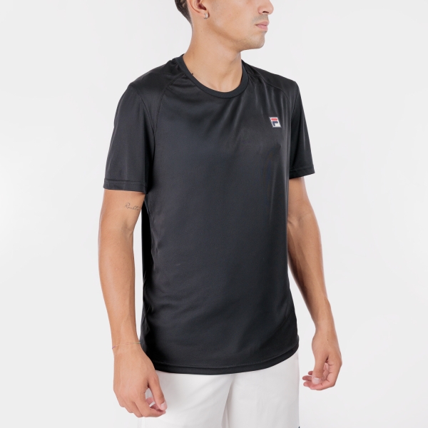 Men's T-Shirt Padel Fila Holger TShirt  Black FBM251330900