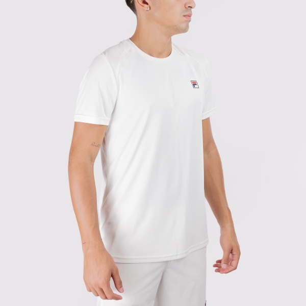 Men's T-Shirt Padel Fila Holger TShirt  Ecru FBM2513302010