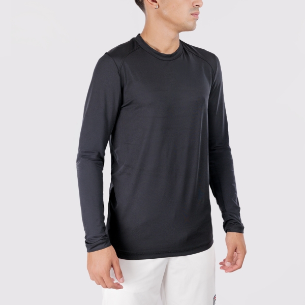 Men's Padel Shirt and Hoody Fila Joris Shirt  Black FME2511459000