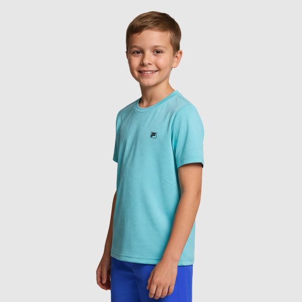 Boy's Padel Polos and Shirt Fila Tristan TShirt Boys  Peacock Blue FJL2613521350