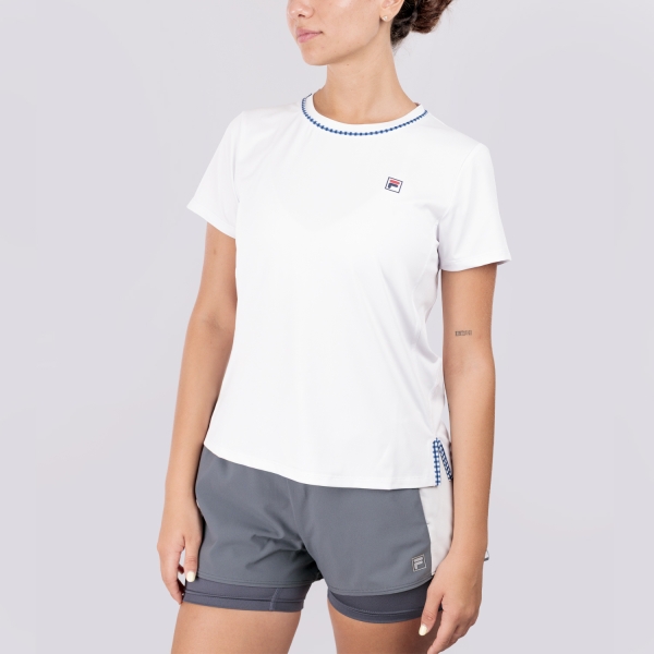 Camiseta y Polo Padel Mujer Fila Valeria Camiseta  White/Vichy Print FBL2623900149