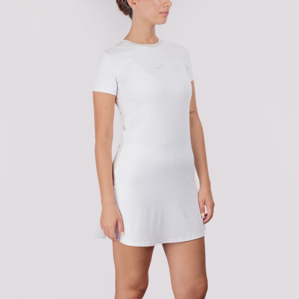 Women's Padel Dress Joma Challenge Logo Dress  White 902927.200