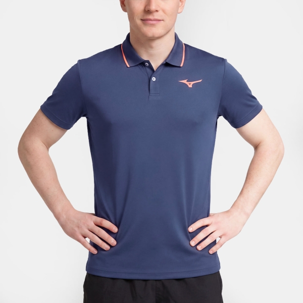 Polo Padel Uomo Mizuno Performance Polo  Insignia Blue 62GAD50213