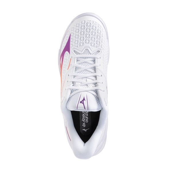 Mizuno Wave Exceed Tour 7 Clay - White/Dahlia/Lava Orange