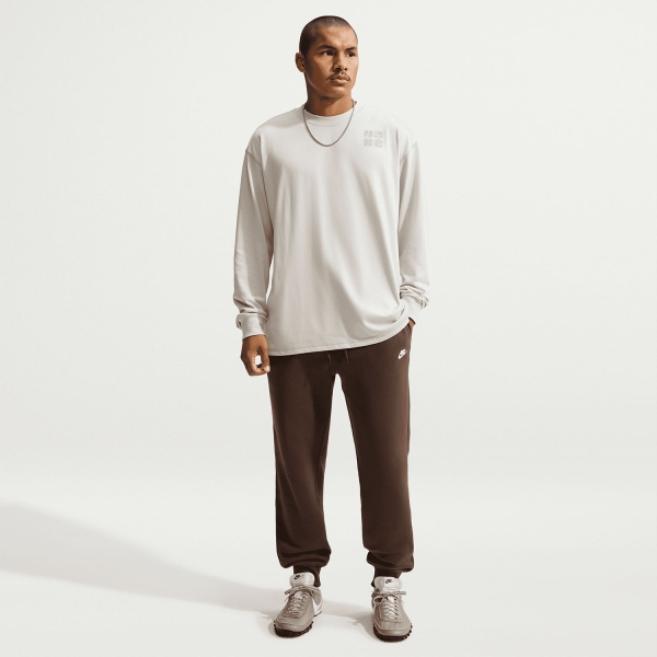 Nike Club Pantaloni - Baroque Brown/White