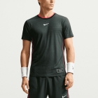 Nike Court Aero-FIT Slam T-Shirt - Black Spruce/White