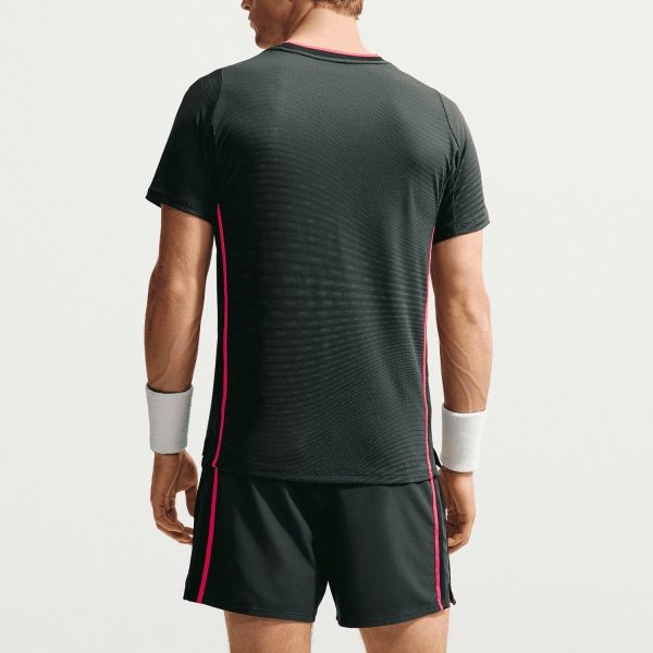 Nike Court Aero-FIT Slam T-Shirt - Black Spruce/White