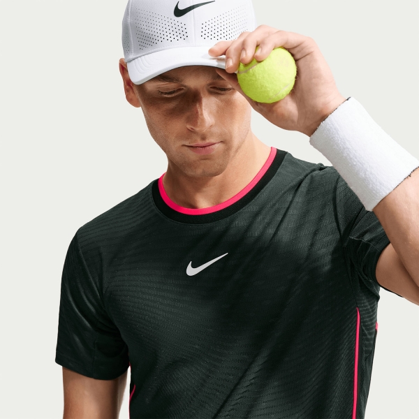 Nike Court Aero-FIT Slam T-Shirt - Black Spruce/White