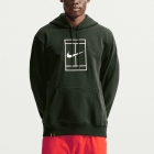 Nike Court Dri-FIT Hoodie - Black Spruce/White
