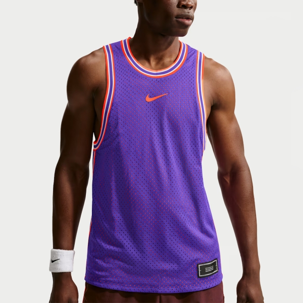 Maglietta Padel Uomo Nike Court Slam Carlos Canotta  Dark Concord/Bright Crimson IM6605514