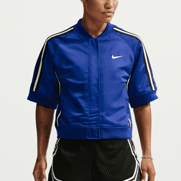 Women's Padel Jacket Nike Court Slam Jacket  Old Royal/Black/White IQ2680417