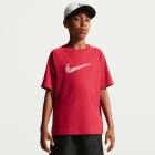 Nike Multi Swoosh T-Shirt Boy - Tough Red/White Nike Multi Swoosh T-Shirt Boy - Tough Red/White