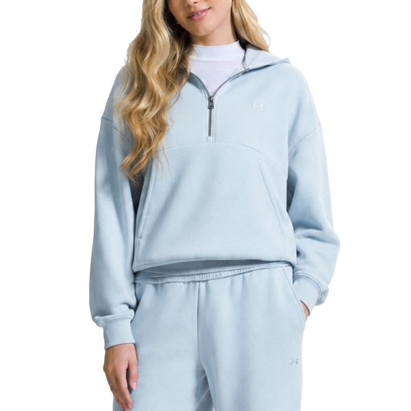 Women's Padel Shirts & Hoodies Under Armour Icon Hoodie  Blue Fog 60128430034