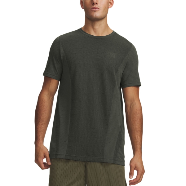 Men's T-Shirt Padel Under Armour Vanish Seamless Pro TShirt  Marine Od Green/Ultimate Black 60116110390