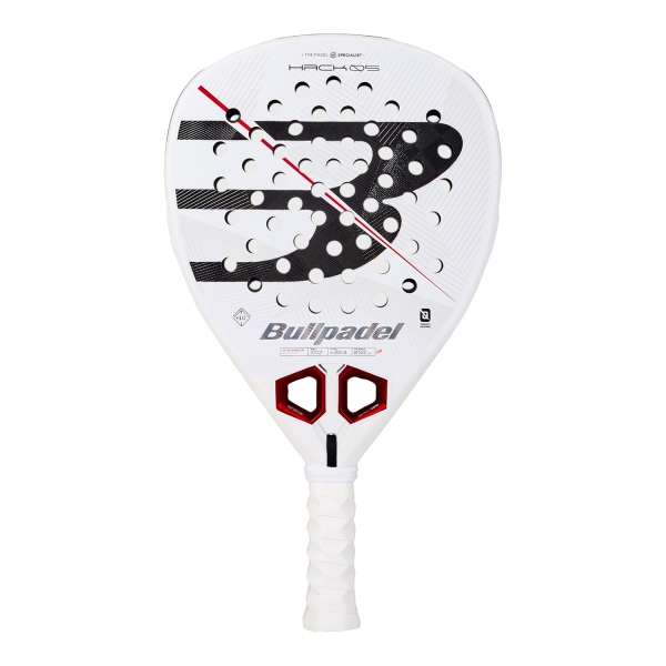 Pala Bullpadel Pro Bullpadel Hack 05 Padel  White/Black 497233