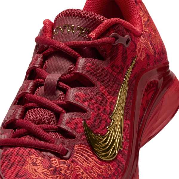 Nike Vapor 12 Clay Qinwen Zheng - University Red/Metallic Gold/Tough Red