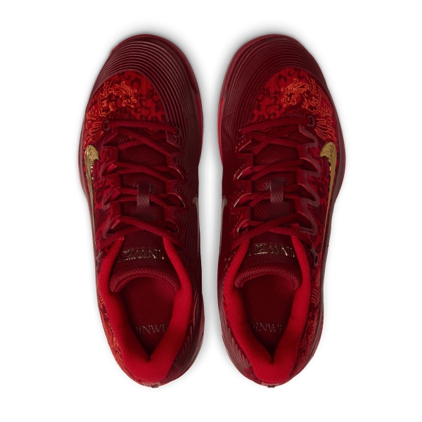 Nike Vapor 12 Clay Qinwen Zheng - University Red/Metallic Gold/Tough Red