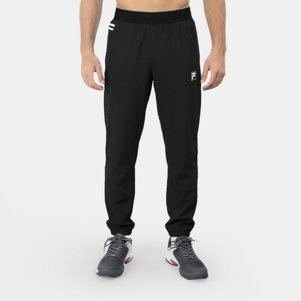 Men's Padel Pant and Tight Fila Joseph Pants  Black/Turquoise XCM261465900