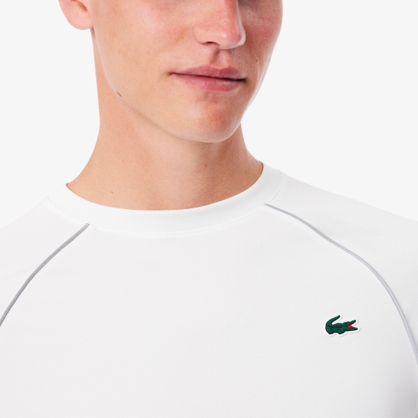 Lacoste Reflective Accent Maglia - Blanc