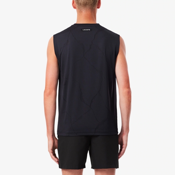 Lacoste Ultra Dry Crocodile Canotta - Noir