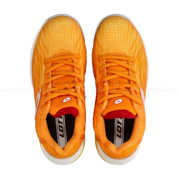 Lotto Mirage 200 II All Round Bambini - Flame Orange/All White/Ray Yellow