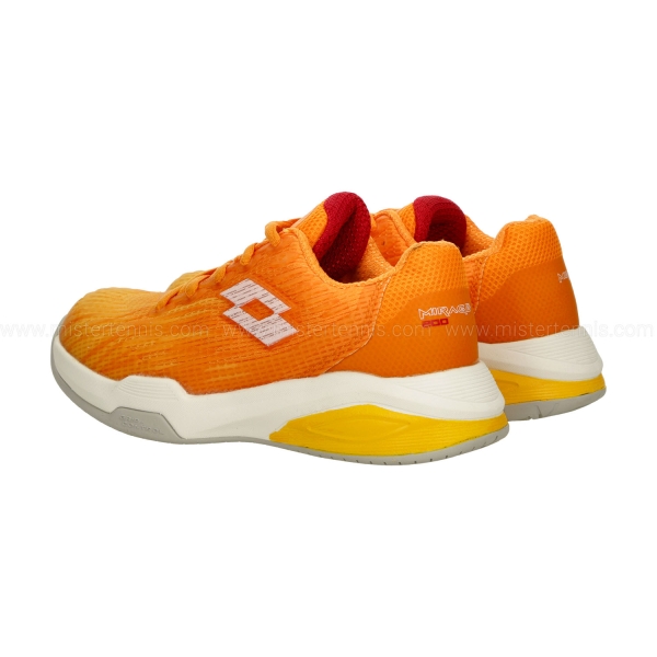 Lotto Mirage 200 II All Round Bambini - Flame Orange/All White/Ray Yellow