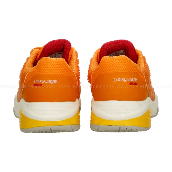 Lotto Mirage 200 II All Round Bambini - Flame Orange/All White/Ray Yellow