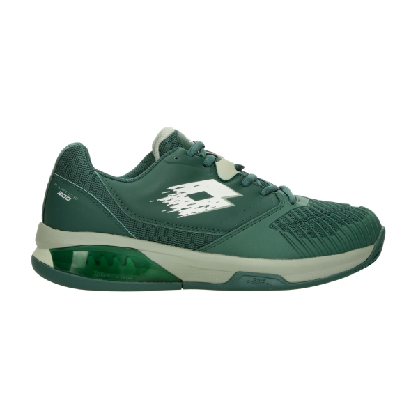 Zapatillas Padel Hombre Lotto Raptor Hyperpulse 300 Clay  Biome Green/All White 223556EPV