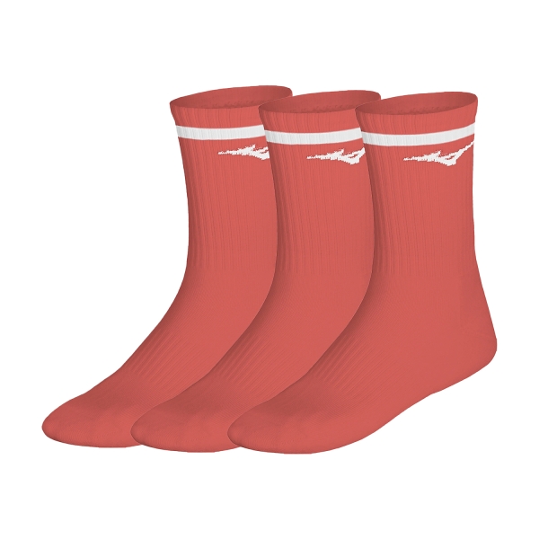 Calcetines Padel Mizuno Line x 3 Calcetines  Lava Orange 32GXCA54Z55