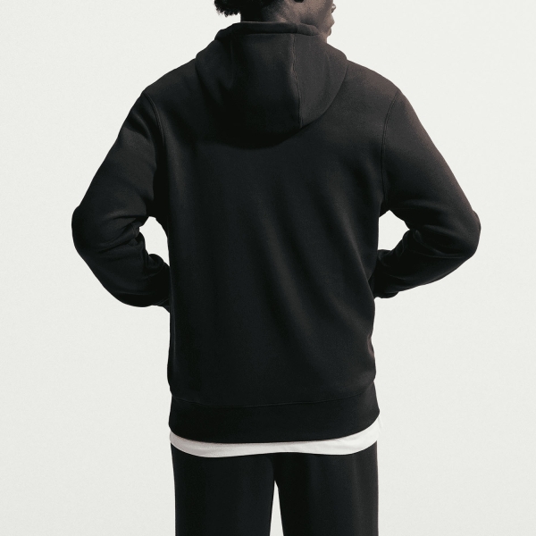 Nike Club Sudadera - Black/Metallic Silver