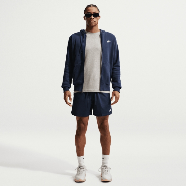 Nike Club Fleece Hoodie - Obsidian/White