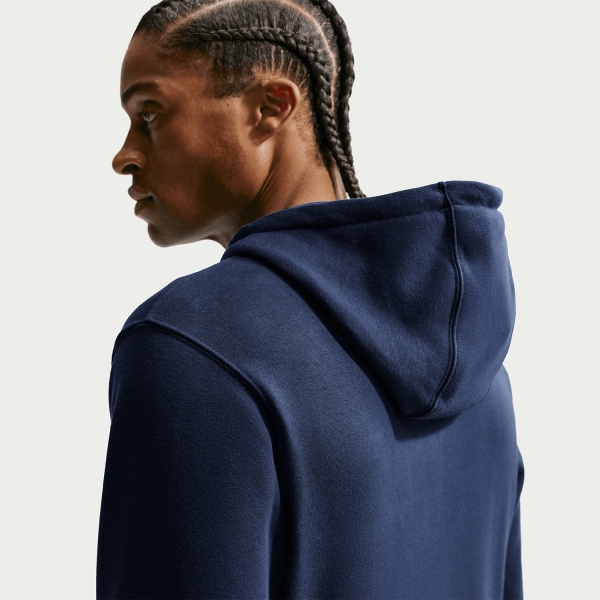 Nike Club Fleece Hoodie - Obsidian/White
