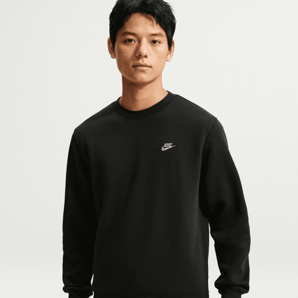 Nike Club Maglia - Black/Metallic Silver
