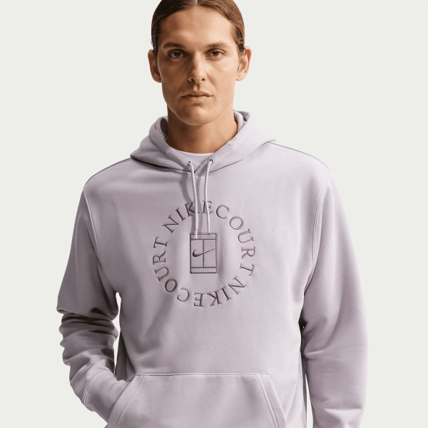 Nike Court Dri-FIT Heritage Hoodie - Silver Lilac/Taupe Grey