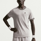 Nike Court Heritage Logo Maglietta - Silver Lilac/Gridiron